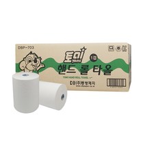 토미 롤 페이퍼타올 핸드타올 종이 타월 1겹 X 6롤, 183m 6롤