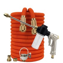 점적관수호스 매직 플렉시블 EU 정원 카터링 호스 물총 고압 세차 스프레이 건 16Ft-100Ft, [05] 75ft-22.5m, [01] Hose Kit-1, 01 Hose Kit-1_05 75ft-22.5m