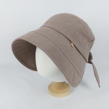 와이앤와이 린넨코튼 심플절개 보넷 끈리본벙거지 넓은챙모자 무지 벙거지 귀여운 여름 편안한