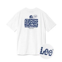 국내매장 정품 LEE 버디리 브릭 그래픽 티셔츠 화이트