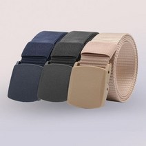 남여 공용 군대 밀리터리 패브릭 소재 심플 벨트 질긴 여성 군용 나일론, 브라운