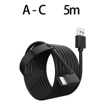 VR 블록체인 VR게임VR 액세서리 링크 케이블 USB3.1-C Pico 4 Type-C 3.1 데이터 팔꿈치 가능 3m5m 메, 04 A-C 5m
