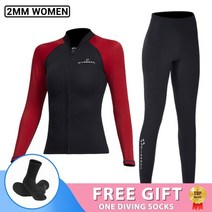 프리다이빙 슈트 잠수복 네오프렌 남성 여성 재킷 스쿠버 다이빙 서핑 스노클링 수중 낚시 스피어피싱 카이트 장비 서핑슈트, 21.D25 RD Wetsuit Women - XXL