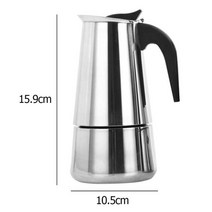커피포트 드롱기 커피드립퍼 핸드드립주전자 커피머신 moka italian coffee pot 스테인레스 스틸 필터 스토브 탑 mocha cafetiere pots 주전자 can, 100ml
