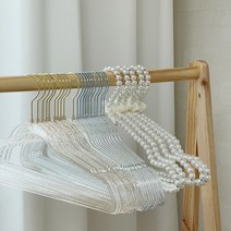 진주 옷걸이 글리터 반짝이 매장 디피용 진열 인테리어 소품 옷가게 홈카페 꾸미기, 골드글리터