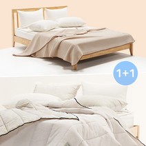 프리미엄 여름이불 1+1 기획상품 / 간절기부터 한여름까지 사용할 수 있는 활용도 높은 시어서커 여름이불세트 싱글 퀸 사이즈 S/Q 침구세트