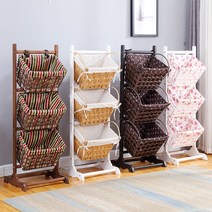 라탄 바구니 수납 덮개형 다이소 이케아 묵상자 요낙셀 선반밑바스켓 보관함 책상서랍 화초 20, 2열 4개 레이어 12가지 색상 참고, 20개