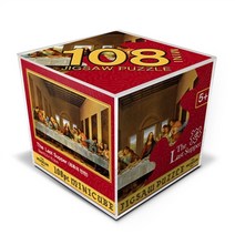 직소퍼즐 명화 풍경 미니 큐브 최후의만찬 108피스, 단품, 단품