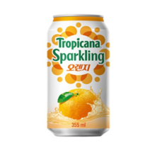 롯데칠성음료 트로피카나 스파클링 오렌지 355ml, 46개