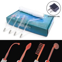 고주파 온열 치료기 전극 막대 전기 유리 튜브 미용 기기 여드름 반점 제거제 얼굴 주름 방지 스킨 케어, 03 WHITE