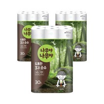 핫템 나무야나무야 도톰한 3겹 순수 27m 30롤 3팩, 나무야나무야 도톰한3겹 순수 27m 30롤 3팩