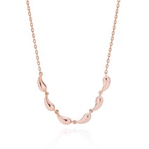 D102 패션 14K 18K 투톤 드롭 목걸이