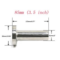 자동차마후라 자동차 마후라 CNSPEED 범용 미조정 85mm 3.5 "/98mm 4.5 "자동차 스테인레스 크롬