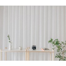 - 화이트 형상기억 완성품 8자 고급커튼레일 2.4M(125cm 240cm) 암막커튼