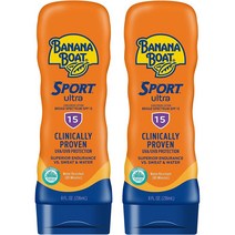 자극없는 바나나보트 스포츠 울트라 선 스크린 로션 SPF 15 8oz 2팩 Banana Boat 8 oz, 13개