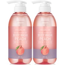 어라운드미 내추럴 비타 퍼퓸 바디워시 500ml X2개 / 바디클렌저, 01_퍼퓸 바디워시 피치 500ml, 01_퍼퓸 바디워시 피치 500ml