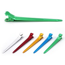 컬러 철핀셋 10개묶음 색상랜덤 헤어클립 집게 머리핀, 컬러철핀셋 실버 10개, 10개