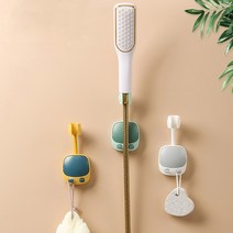 시우리빙 밴딩 구부려지는 샤워기걸이 거치대 홀더, 벤딩 샤워기 홀더-화이트