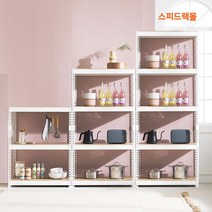 스피드랙 3단 4단 5단 화이트 앵글 철제선반 무볼트 조립식 선반 베란다 펜트리 선반장 창고 수납 다용도, 3단   1000   600   1500