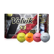 Volvik 볼빅 골프공 (구)S3 3피스 / 골프타임, 색상 : 오렌지