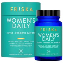 미국 직배송 FRISKA Womens Daily | Digestive Enzyme and Probiotics Supplement B085B58NB3, 1개