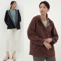 여성 양면 핸드메이드 후드 자켓(색상2종)