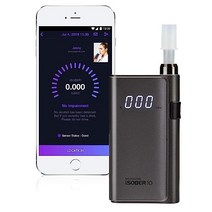 음주측정기 iSOBER 10 음주측정기 | HSA/FSA 적격 | DOT NHTSA 준수 알코올 테스터 | Suracell FuelCell 센서 기술 | 센서 상태 확인 시스템