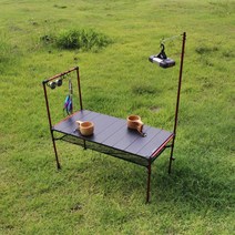 레드스노우 미니멀 경량 백패킹 높이 조절 캠핑테이블 캠핑, 경량테이블 상판9개  레드