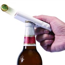 건강용품 원터치 총 발사기 자석 병따개, 종류:원터치오프너화이트, 단품