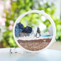 향해사 향기나는 벽걸이형 테라리움 DIY 키트, #3눈 내리는 남극, #3 눈 내리는 남극