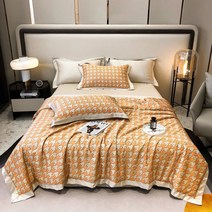 부드러운 여름 이불 세트 호텔식 텐셀 실크 침구 퀸 라지킹135834 Tencel 80 4종 시원한 에어컨 더블 빨 얼음 얇은