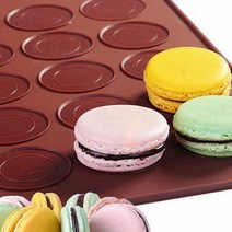 [KT알파쇼핑]마카롱만들기 실리콘 마카롱 도안 매트 30구