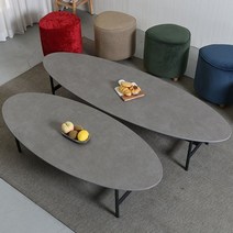 품격있는 가구샘 타원형 세라믹 거실 테이블 GS129 수도권무료배송, 1400mm