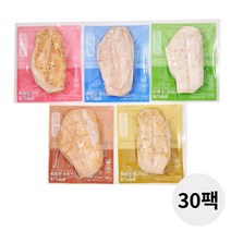 함께하닭 스팀 닭가슴살 100g x 30팩 3kg 혼합 5가지 맛, 1세트