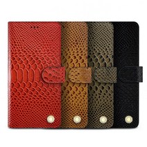 LG Q52 Q520 다이어리 케이스 천연소가죽 썬플라워 크로커 카드수납 지갑
