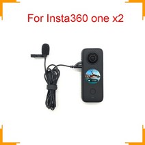 해외 Insta360 one x2 마이크 공식 마이크 오디오 마이크 어댑터 필요 없음 핸드 헬드 스포츠 카메라