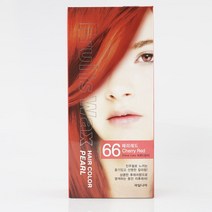 과일나라 후르츠왁스 헤어칼라 진주펄 66 체리 레드, 1, 본상품선택