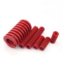 독립스프링 침대스프링 4개 빨간색 가열 베드 스프링 외경 10mm 내경 5mm 길이 20-100mm 압축 몰드 다