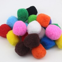 [홈앤스쿨] 칼라 뿅뿅이 (50mm) 폼폼이 솜방울 단색 혼합색상 일반