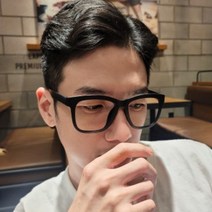 적외선차단 사각 뿔테 무도수 블루라이트차단 시력보호 가벼운 안경