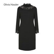 [올리비아하슬러] 모던 레이스 롱 원피스