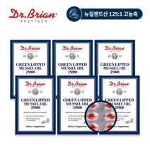 [6통] 닥터브라이언 뉴질랜드 초록입홍합오일 25000(60캡슐)(총12개월분)/ 그린머슬, 6통