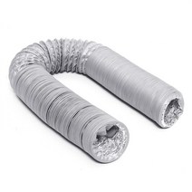 2-8M 호일 덕트 피팅 주방 유연한 배기 인라인 팬 에어컨 콘센트, 07 Diameter 160mm_04 length 8M