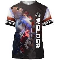 2022 년 용접기 기계 제조 3d 프린팅 남성용 티셔츠 디지털 반팔 스트리트 패션, 05 TXZH-20221008-16_07 2XL