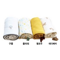 무한타올(MOOHANTOWEL) 6겹 거즈 테슬 블랭킷 담요 100x140cm, 테디베어