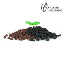 화산석 화산사 화분 분갈이흙 멀칭재 마감재 배수층, 블랙, 대립, 5L, 1개