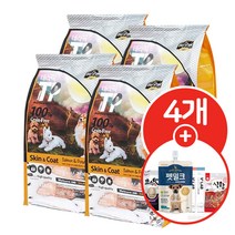 데이스포 테라픽 스킨앤코트 피모 1.36kgX4개+사은품, 스킨앤코트(피부모질) 1.36kgX4, 6_원데이케어 덴탈껌 4P