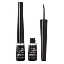 Rimmel Exaggerate 펠트 팁 아이 라이너 검정 2.26g(0.08 Fl 온스), 2 Count (Pack of 1), Black