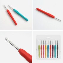 코바늘 입문 금속 케이스 레이스 도구 모사용 9종