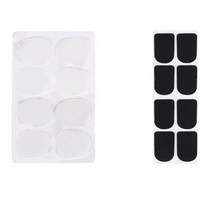 8pcs 알토 / 테너 색소폰 색소폰 마우스 피스 패드 패드 쿠션 0.8mm --- 반투명 및 8pcs 클라리넷 / 소프라노 블랙 --- 0.8mm, 하나, 반투명 & 블랙